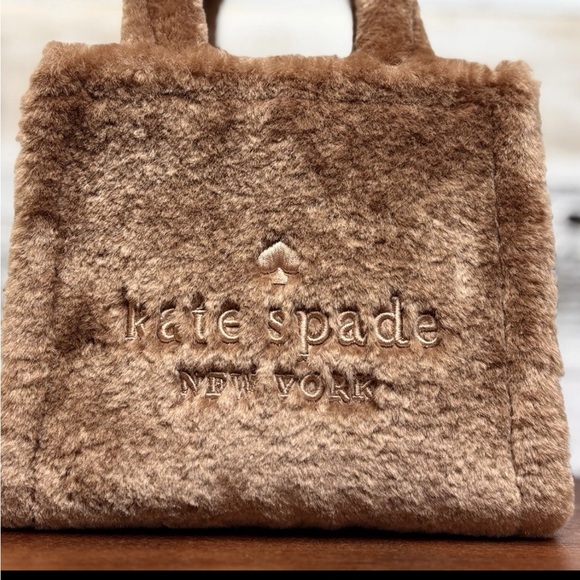 Kate Spade Brown Faux Fur Tote - Picture 8 of 10